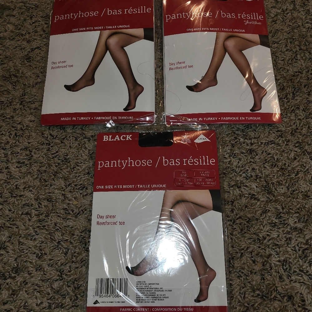 Black Pantyhouse pack of 3